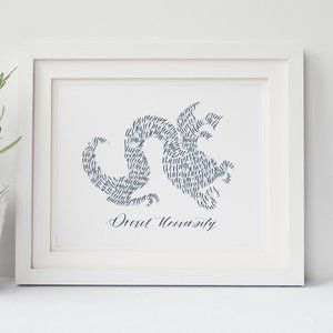 Drexel University Dragons Word Art